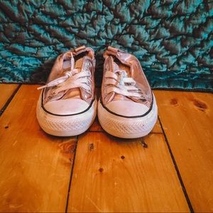 Genuine Converse Pink Shimmery- Size 8